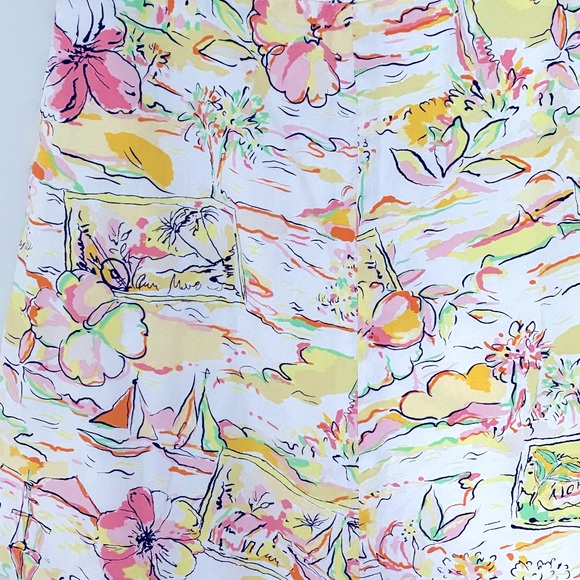 EXPRESS Aloha Hawaiian A-line skirt size 6 - Picture 9 of 9